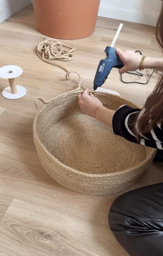 Handmade Cotton Rope Cat Bed Basket, Breathable Woven Kitten Nest, Cozy Pet Bed